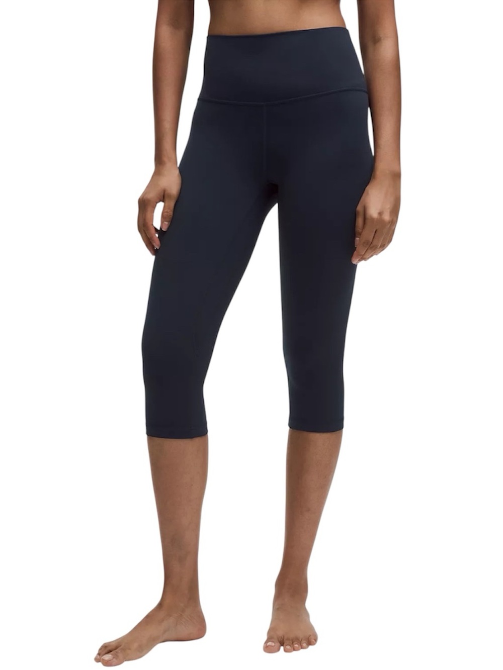 lululemon Wunder Under Crop Black Capri Yoga Leggings Size 8